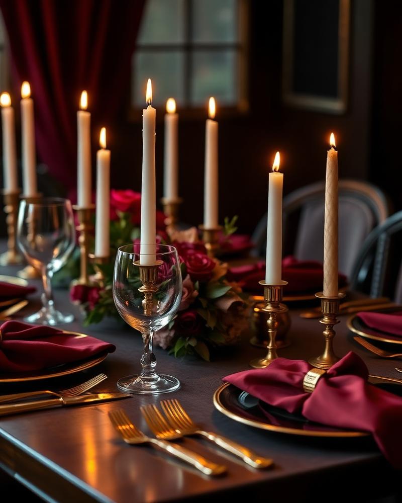 Candlelit dining
